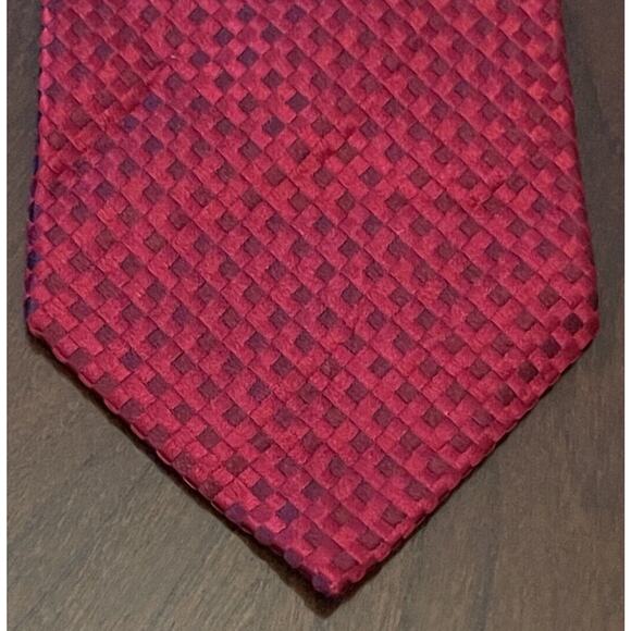 Westbury Red 100% Silk Men’s Neck Tie Made In China - Picture 1 of 9